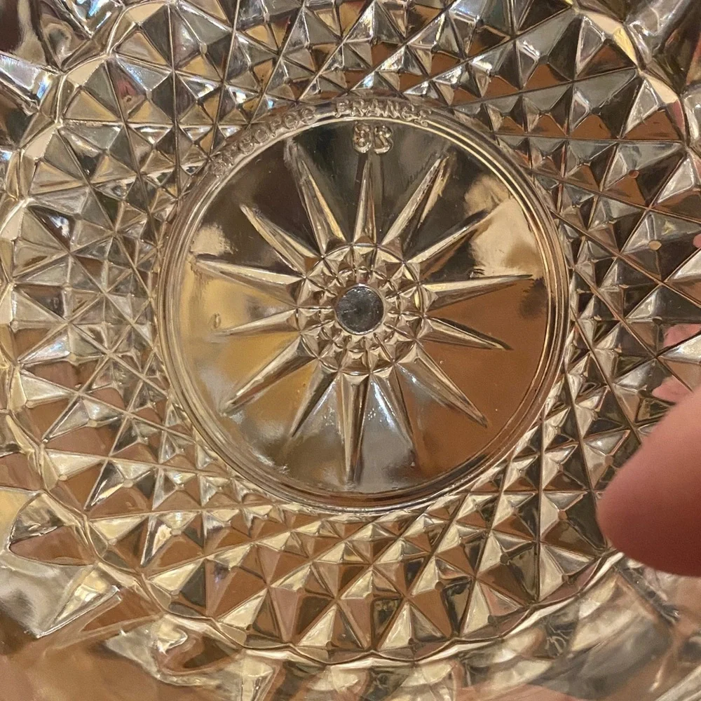 Arcoroc Diamant Glass Vintage Dessert Bowls set of two